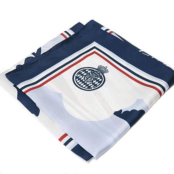 AUTOMOBILE CLUB DE MONACOオフィシャルシルクスカーフ(車柄/ネイビー