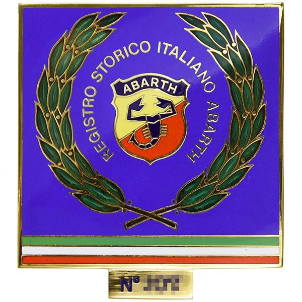 RIA(REGISTRO STORICO ITALIANO ABARTH)七宝エンブレム (シリアル入り）　20395