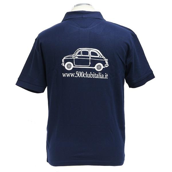 FIAT（フィアット） FIAT 500 CLUB ITALIAポロシャツ(ネイビー) 20708