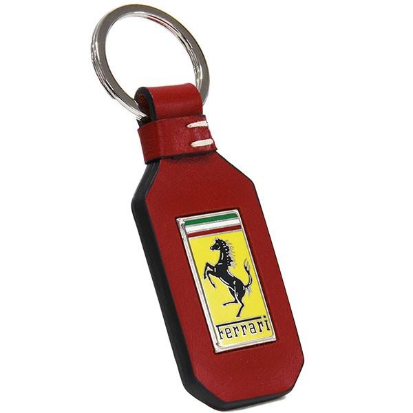 Ferrari（フェラーリ） フェラーリ純正 レザーベースキーリング(レッド