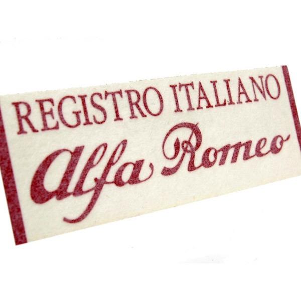 Registro Italiano Alfa Romeoロゴステッカー(切文字タイプ/レッド/Large)　20850｜itazatsu｜02