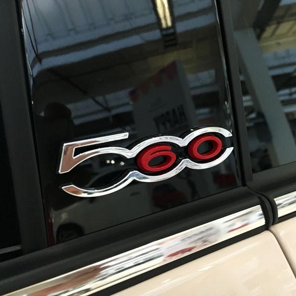 FIAT フィアット純正 500 60th Limited Edition Bピラーロゴ FIAT フィアット純正 500 60th Limited Edition Bピラーロゴ