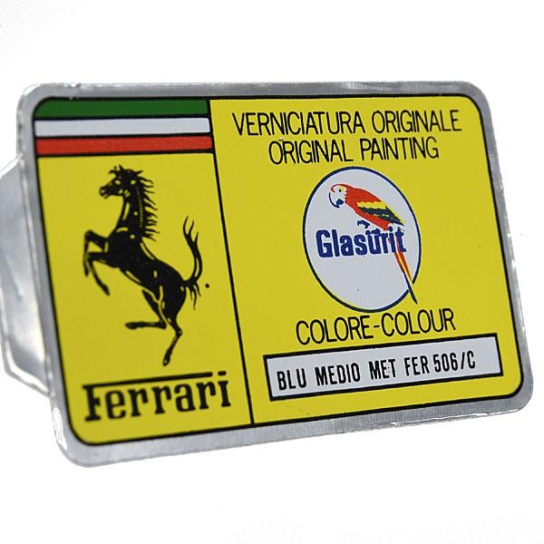Ferrari（フェラーリ） フェラーリ純正ペイントコードステッカー(BLU