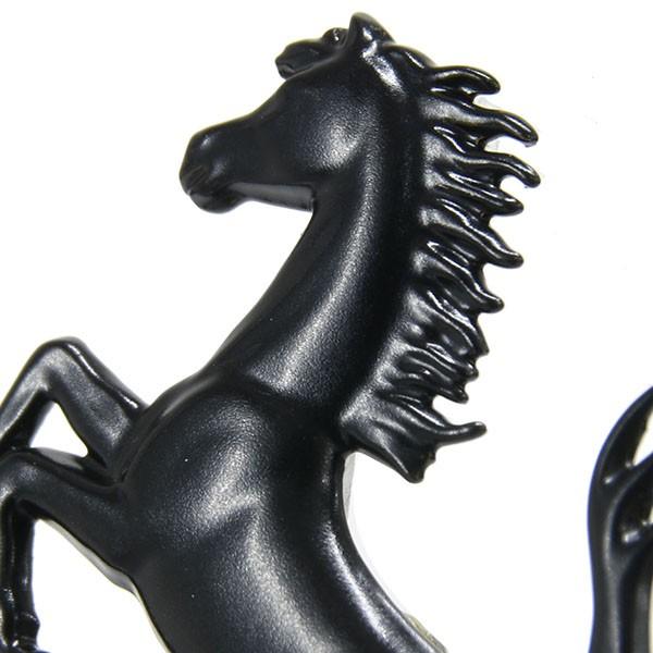 Ferrari フェラーリ純正 Cavallinoエンブレム(ブラック/縦40mm Ferrari フェラーリ純正 Cavallinoエンブレム(ブラック/縦40mm