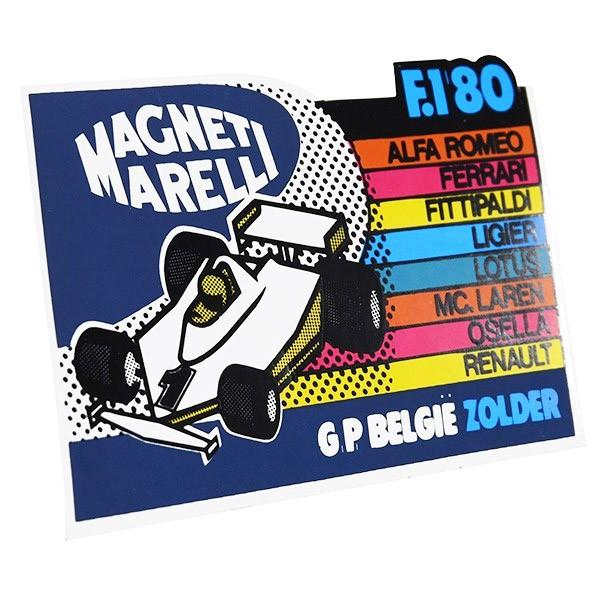MAGNETI MARELLI純正F1 1980年ベルギーGPステッカー　21255｜itazatsu｜02