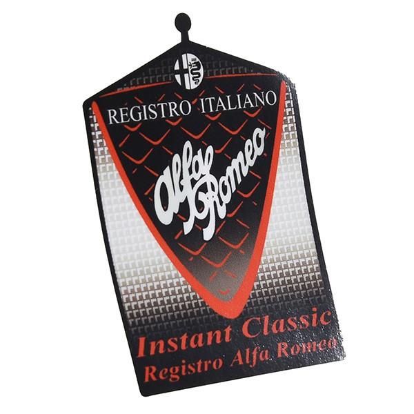 Registro Italiano Alfa Romeo グリル型ステッカー　21637｜itazatsu｜02