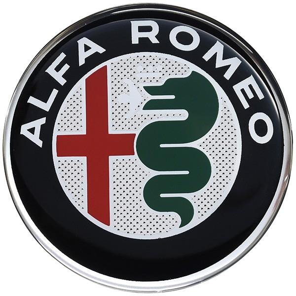 アルファロメオ　ジュリア系　七宝焼エンブレム，1960年代に適合　直径5.5cm アルファロメオ（ALFA ROMEO） アルファロメオ純正 Newエンブレム3D
