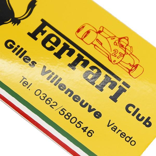 Ferrari（フェラーリ） Ferrari Club Gilles Villeneuveステッカー