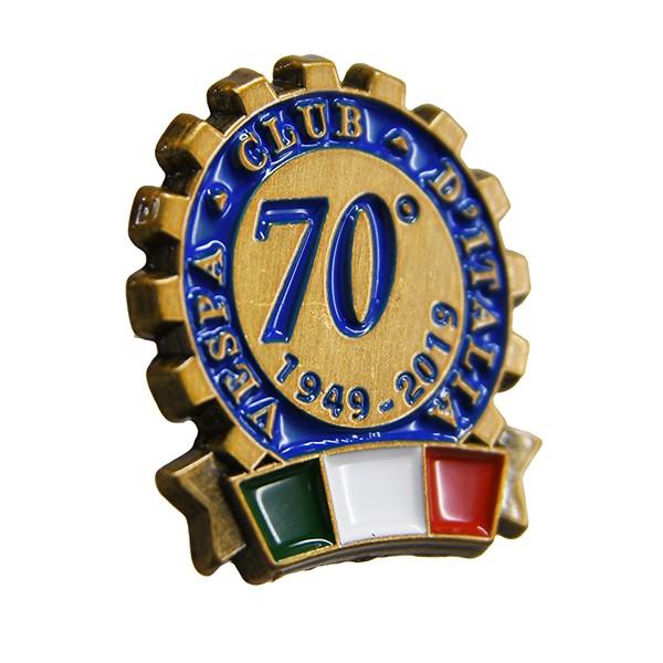 ベスパ Vespa Club ITALIA 70周年ピンバッジ 22060 : イタリア自動車