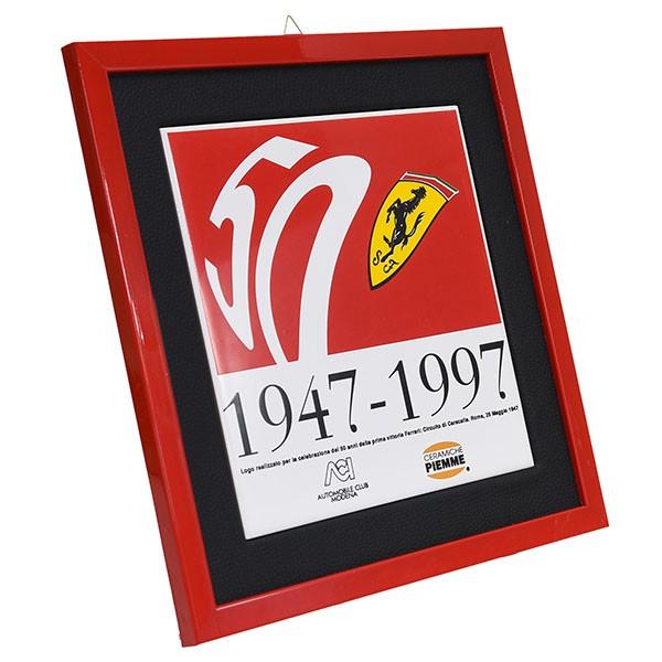 Ferrari（フェラーリ） フェラーリ創立50周年記念額装セラミック 22164