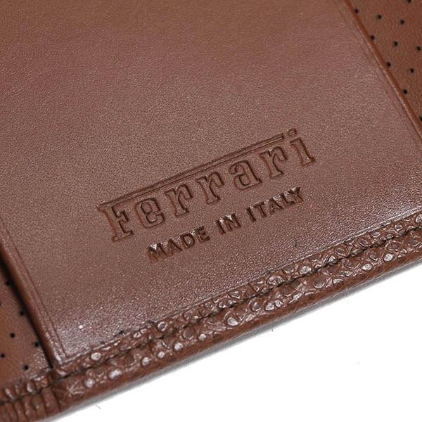 (attu72nomu)純正FERRARIフェラーリ　 レザーケース Ferrari（フェラーリ） フェラーリ純正レザーカードケース 7475