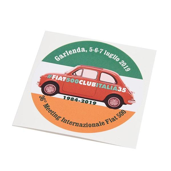 フィアット FIAT 500 CLUB ITALIA 2019ミーティングステッカー　22302｜itazatsu｜04