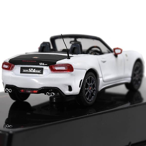 アバルト（ABARTH） 1/43 アバルト純正 124 spiderミニチュアモデル