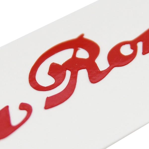 アルファロメオ（ALFA ROMEO） ロゴステッカー(50mm/レッド/切り文字