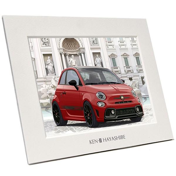 アバルト（ABARTH） 595 -シリーズ4-(レッド)イラストレーションby 林