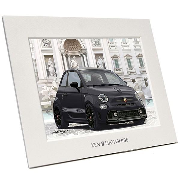 均整　4冊 アバルト（ABARTH） 595 -シリーズ4-(ブラック)イラストレーションby