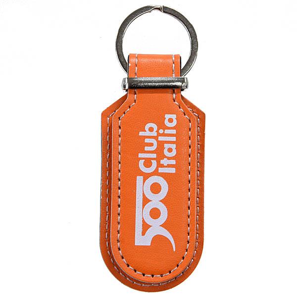 FIAT（フィアット） FIAT 500 CLUB ITALIAキーリング(オレンジ) 22546