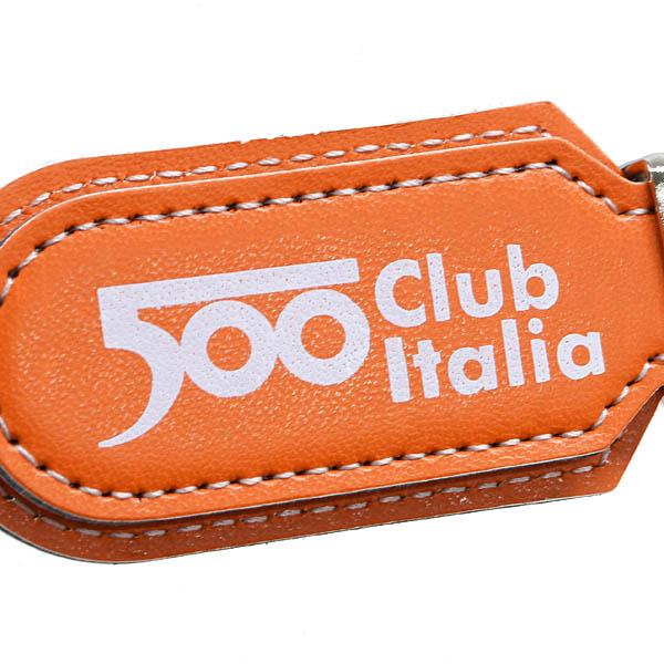 FIAT（フィアット） FIAT 500 CLUB ITALIAキーリング(オレンジ) 22546