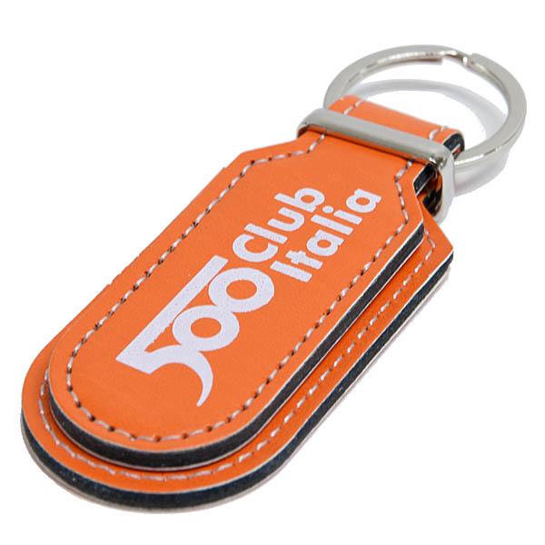 FIAT（フィアット） FIAT 500 CLUB ITALIAキーリング(オレンジ) 22546
