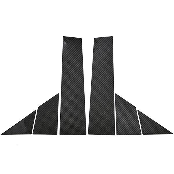 フィアット/アバルト 500/595/695 カーボンピラーパネル(6ピースセット) by AutoStyle　22858