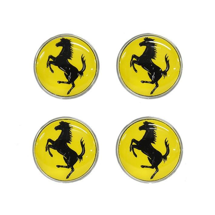 ステッカー　　　Ferrari Ferrari（フェラーリ） フェラーリ(Cavallino)3Dステッカー(12mm/4枚