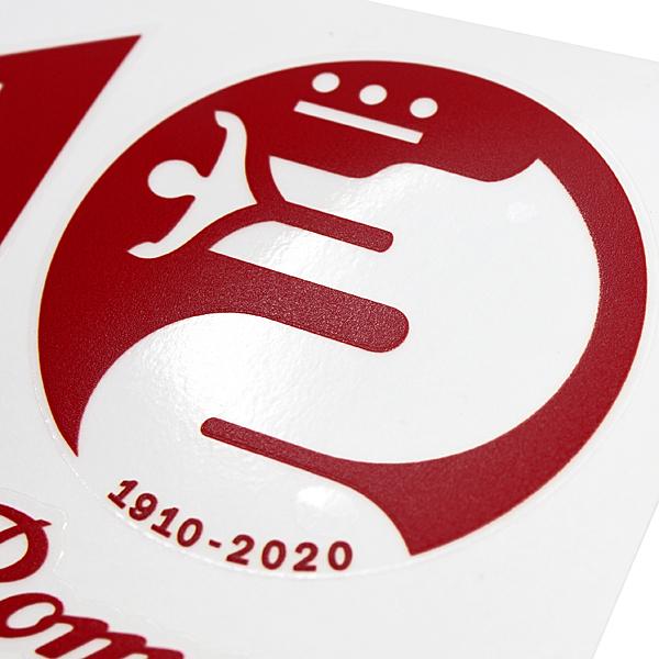 アルファロメオ（ALFA ROMEO） 110周年記念ロゴステッカー(レッド