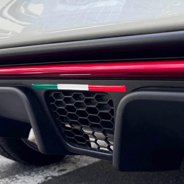 イタリア国旗3Dステッカー(200mm) 22955 : イタリア自動車雑貨店