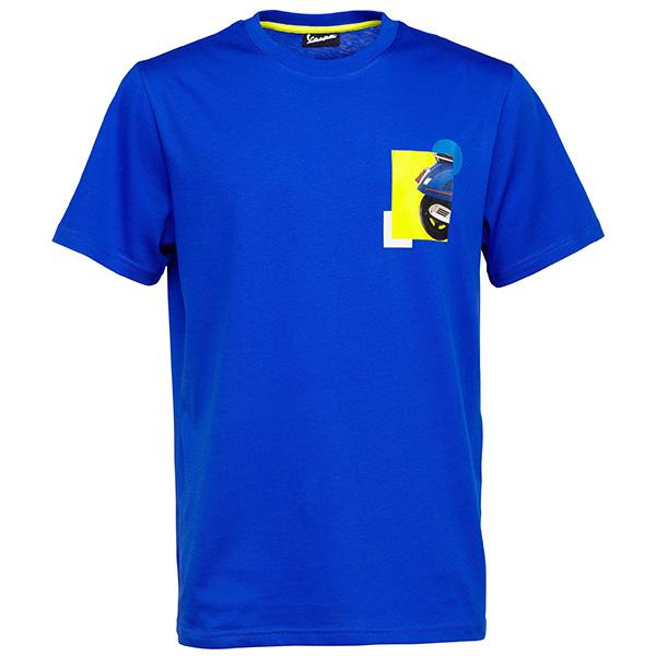 ベスパ オフィシャル Tシャツ-Heritage-(ブルー) 22963 : イタリア