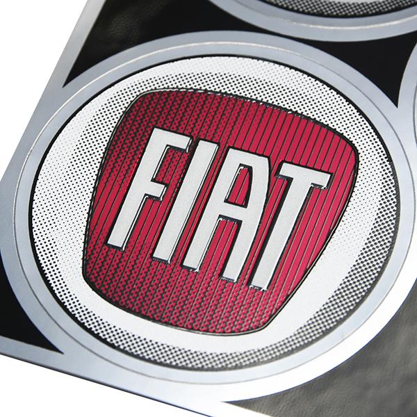 FIAT（フィアット） フィアット純正 エンブレムステッカー4枚セット 