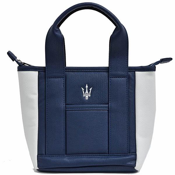 Maserati マセラティ純正バイカラートートバッグネイビー/ホワイト40cm Maserati（マセラティ） マセラティ純正 バイカラートートバッグ