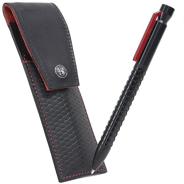 アルファロメオ純正 メタルボールペン(レザーケース付き)　23593