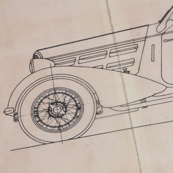 アルファロメオ（ALFA ROMEO） 6C 2300 Pescara Spider 1936完成予想図
