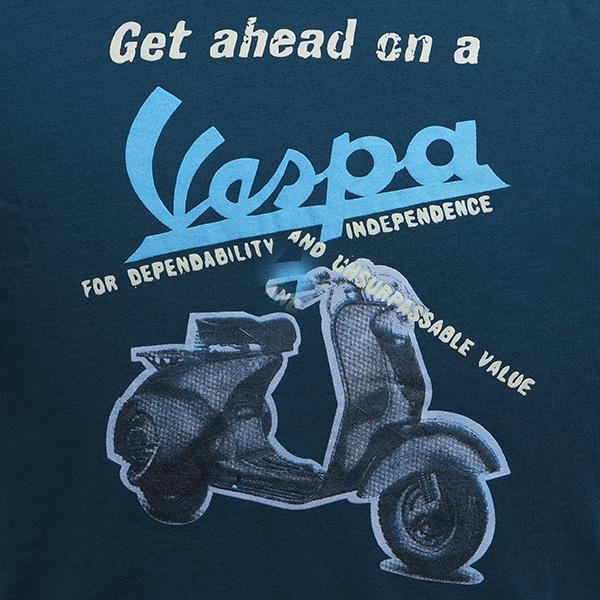 ベスパ オフィシャル Tシャツ-Get ahead on Vespa-　23856｜itazatsu｜04