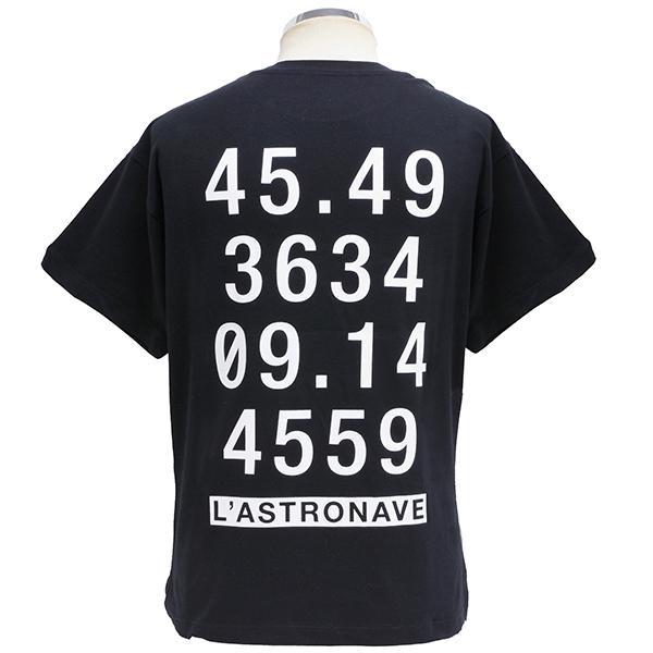 Garage Italiaオフィシャル座標Tシャツ(ブラック)　23926｜itazatsu｜02