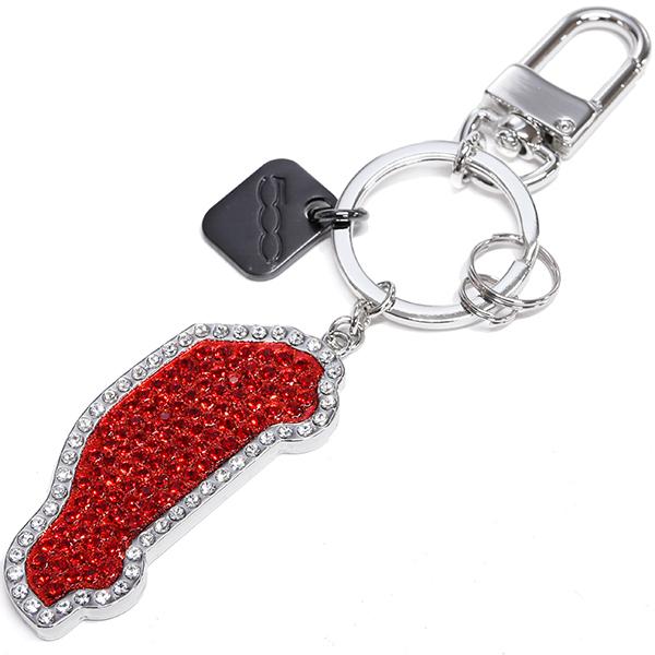 ⭐︎FIAT500純正キーイルミネーション　新品⭐︎ FIAT（フィアット） フィアット純正 500シルエットスワロフスキー