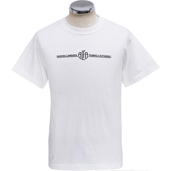 おけ アルファロメオ（ALFA ROMEO） A.L.F.A. MILANO Tシャツ(ホワイト