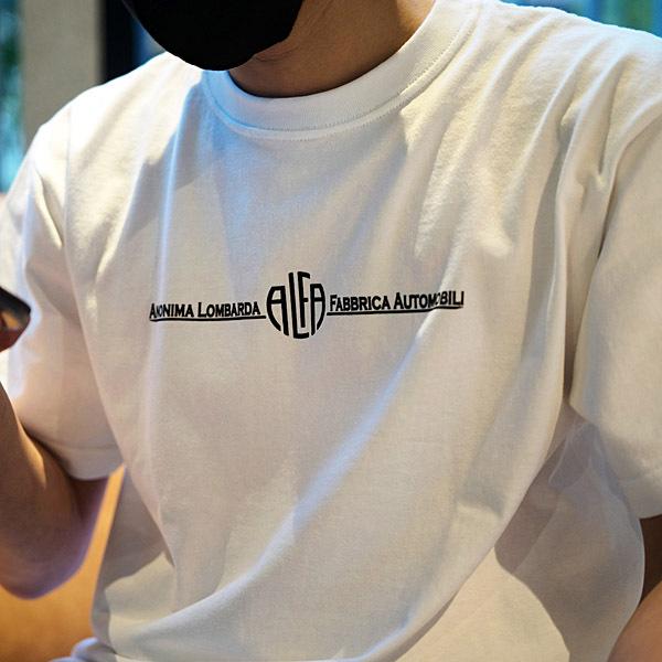 アルファロメオ（ALFA ROMEO） A.L.F.A. MILANO Tシャツ(ホワイト