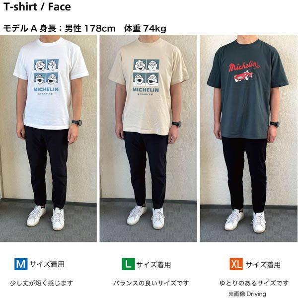 ミシュラン（MICHELIN） ミシュランオフィシャルTシャツ-Face