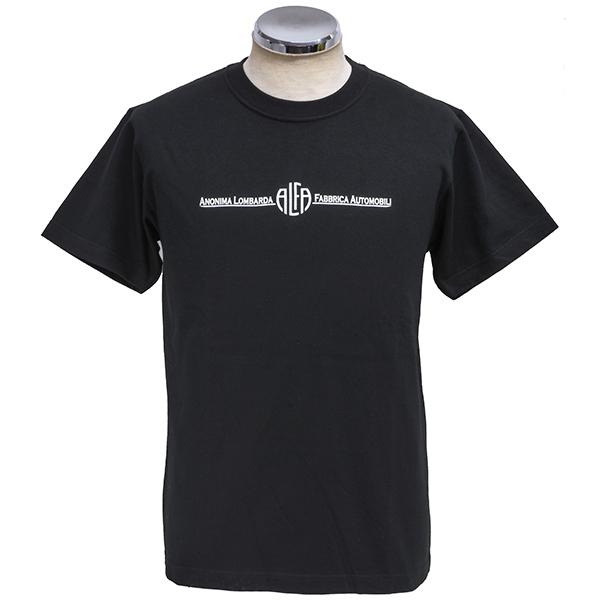 はな アルファロメオ（ALFA ROMEO） A.L.F.A. MILANO Tシャツ(ブラック