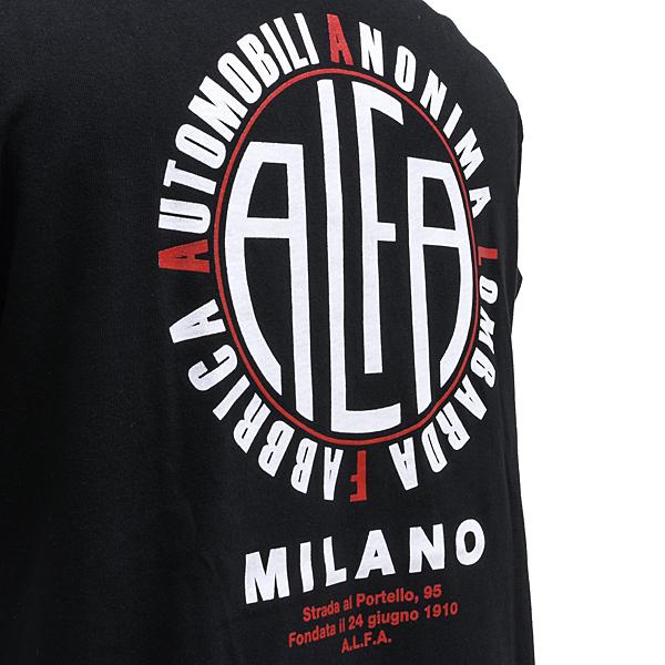 アルファロメオ（ALFA ROMEO） A.L.F.A. MILANO Tシャツ(ブラック