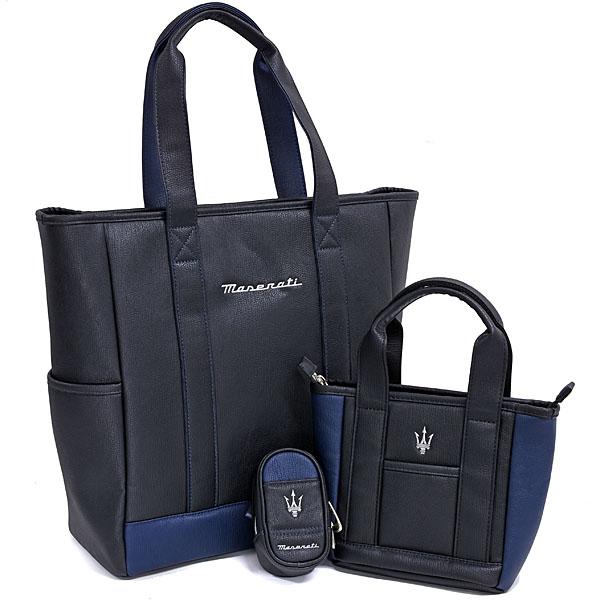 Maserati マセラティ純正ラウンドトートバッグ(ブラック Maserati マセラティ純正ラウンドトートバッグ(ブラック
