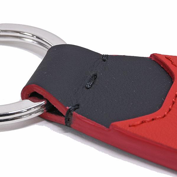 AT Ferrari フェラーリ純正セカンドライフレザーキーリング(レッド