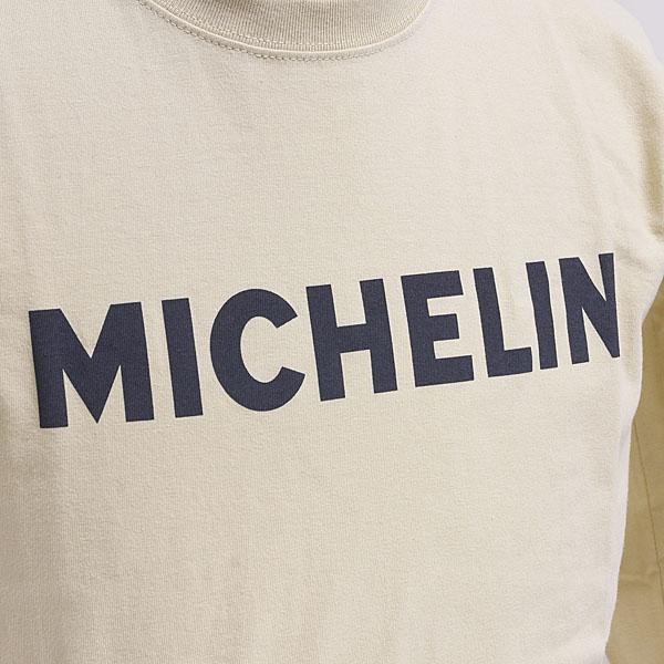 布 ミシュラン（MICHELIN） オフィシャルLS Tシャツ(Logo/サンドベージュ
