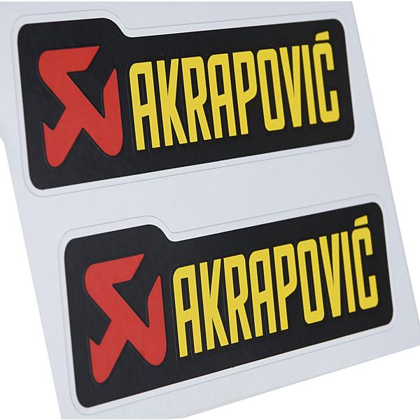 AKRAPOVIC（アクラポビッチ） マフラー用耐熱ステッカー2枚セット