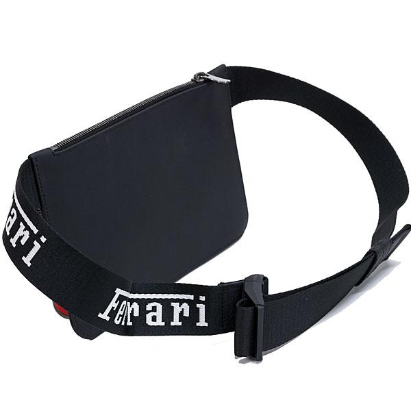 超希少 フェラーリFerrari ブラック ボディーバッグ メッセンジャーバッグ 超希少 フェラーリFerrari ブラック ボディーバッグ メッセンジャー