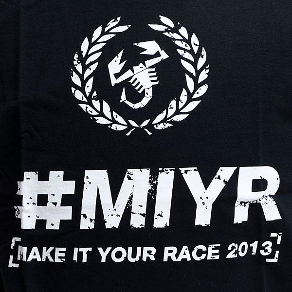 アバルト（ABARTH） アバルト純正MAKE IT YOUR RACE Tシャツ(ブラック