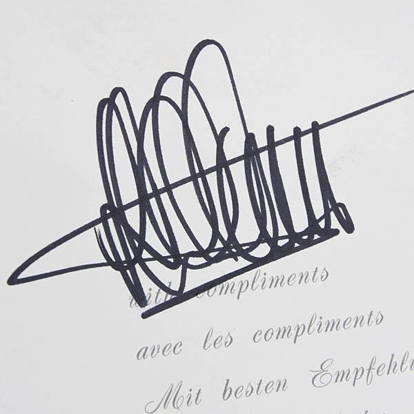 Ferrari（フェラーリ） Scuderia Ferrari Stefan Johansson直筆サイン