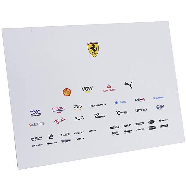 スクーデリアフェラーリSF-24 Carlos Sainz\u0026Charles Leclerc直筆サイン入りカード 25580の画像