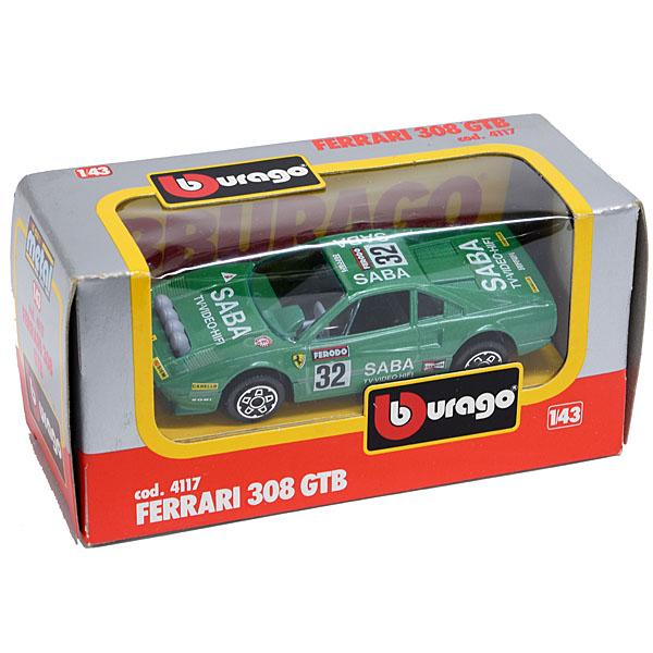 バング フェラーリ Ferrari 1/43 フェラーリ308GTBミニチュアモデル(Burago) 25595