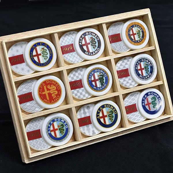 美品！　Alfa Romeo 箸置き 箱あり アルファロメオ（ALFA ROMEO） アルファロメオ純正歴代エンブレム美濃